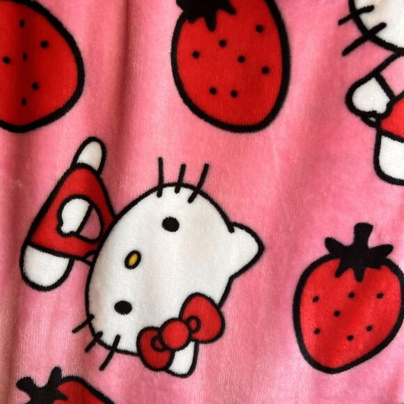 Hello Kitty Verry Berry Fleece Blanket 50”x70” Silk Touch Throw Sanrio Soft‎ NWT - Picture 5 of 5